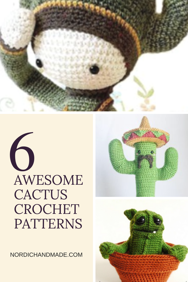 cactus crochet patterns pinterest