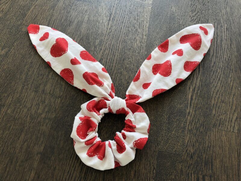 Valentine Scrunchies Bunny Ears